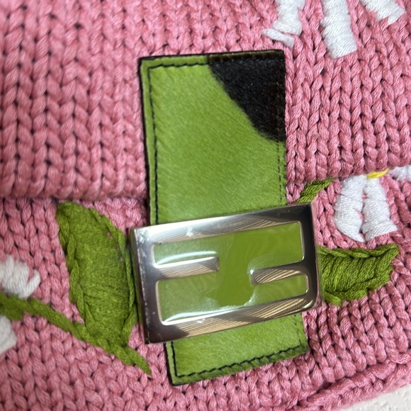 FENDI Knit Floral baguette - Picture 8 of 11